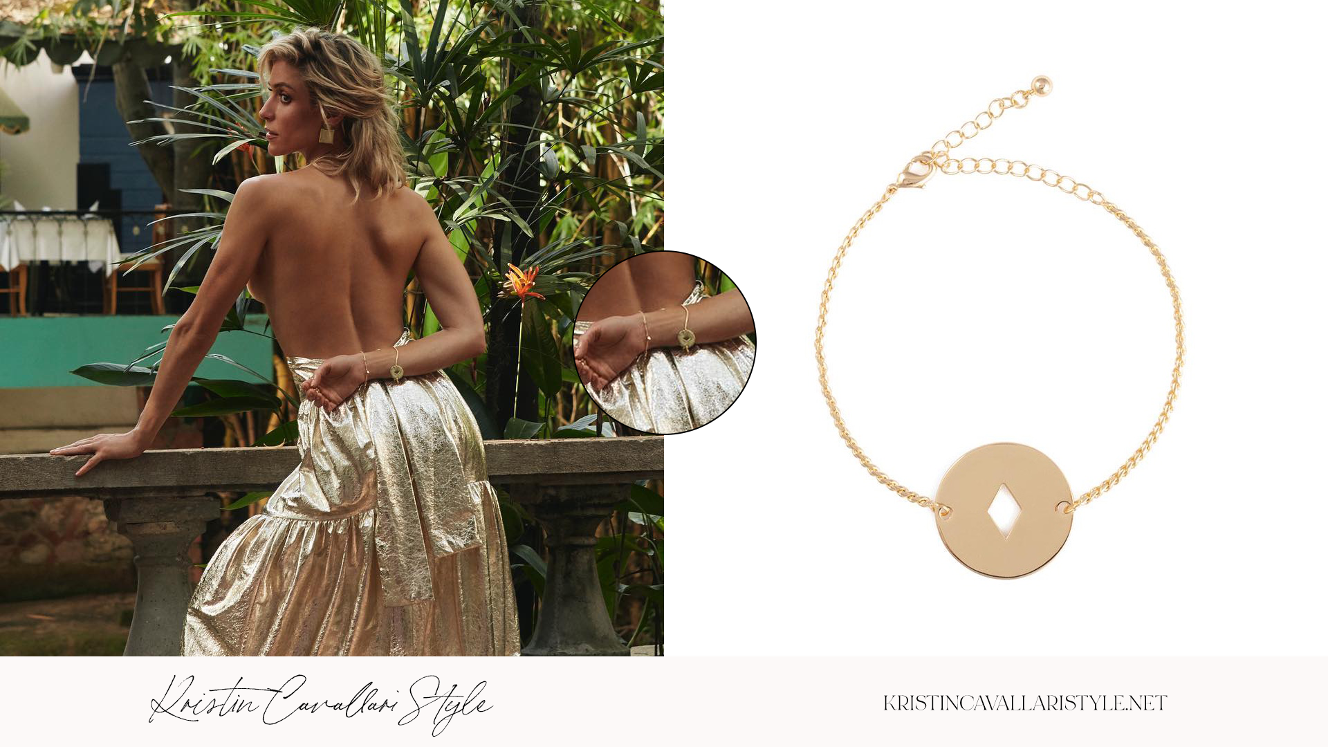 Kristin Cavallari Style - Uncommon James 'Pacifica' Bracelet in Gold on Kristin Cavallari