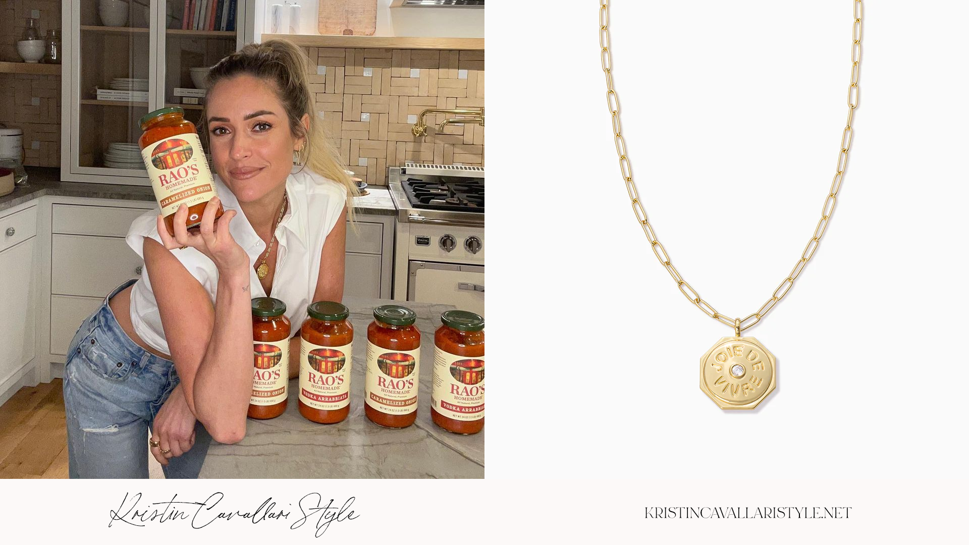 Kristin Cavallari Style - Uncommon James 'Joie De Vivre' Pendant Necklace in Gold on Kristin Cavallari