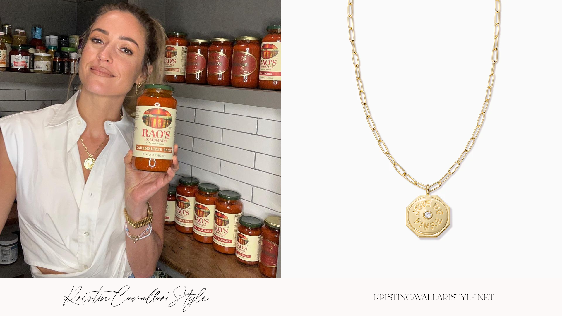 Kristin Cavallari Style - Uncommon James 'Joie De Vivre' Pendant Necklace in Gold on Kristin Cavallari