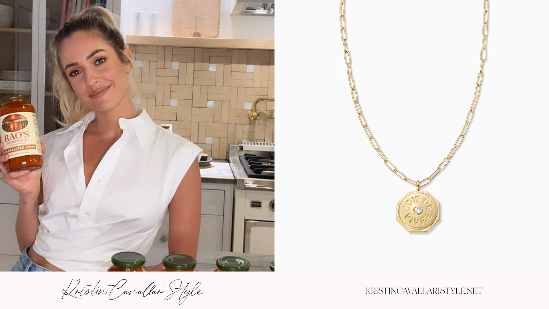 Kristin Cavallari Style - Uncommon James 'Joie De Vivre' Pendant Necklace in Gold on Kristin Cavallari