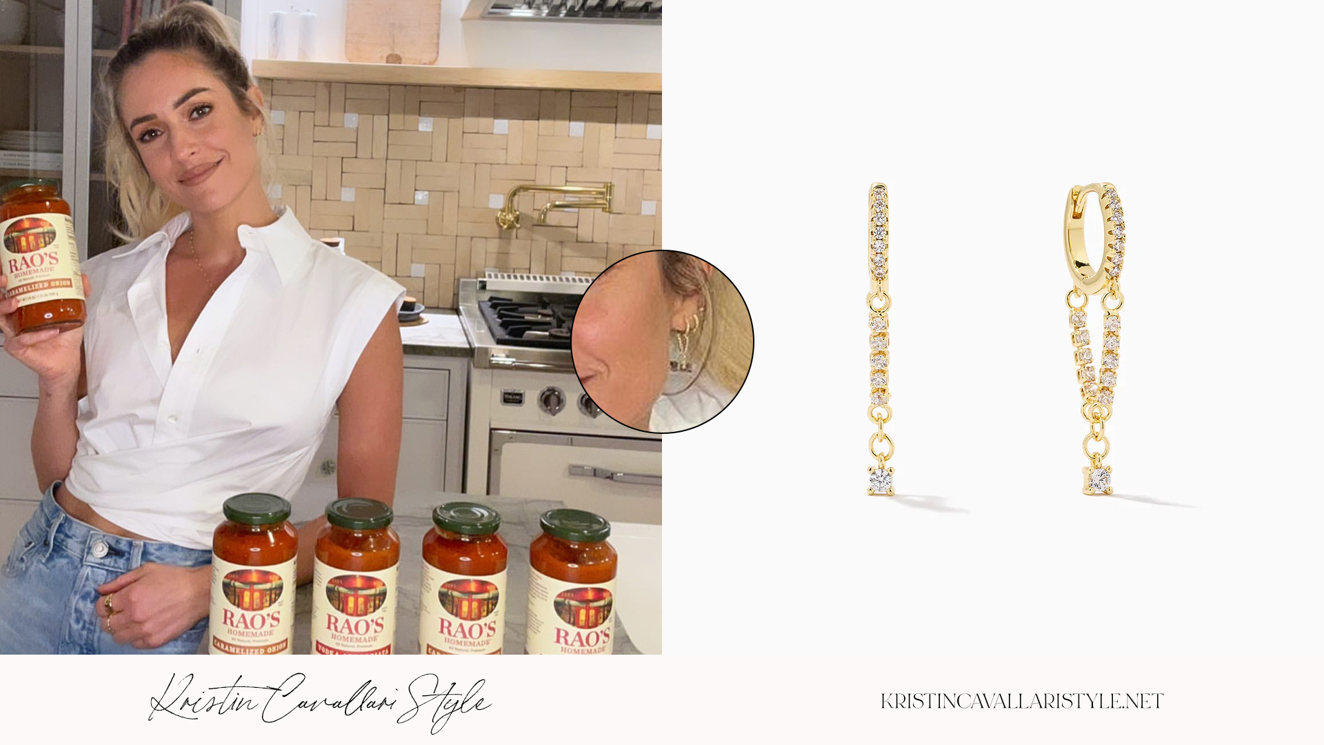 Kristin Cavallari Style - Uncommon James 'A Girl's Best' Earrings in Gold on Kristin Cavallari