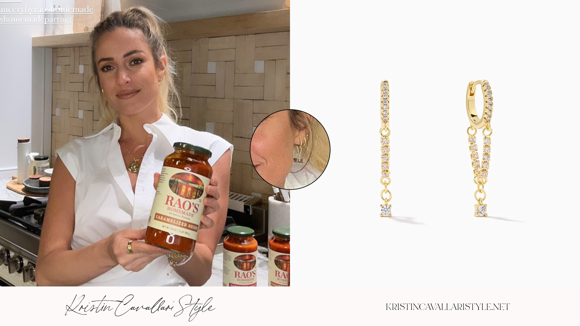 Kristin Cavallari Style - Uncommon James 'A Girl's Best' Earrings in Gold on Kristin Cavallari