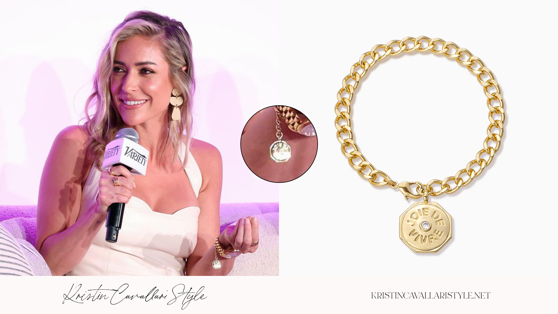 Kristin Cavallari Style - Uncommon James 'Joie De Vivre' Bracelet in Gold on Kristin Cavallari