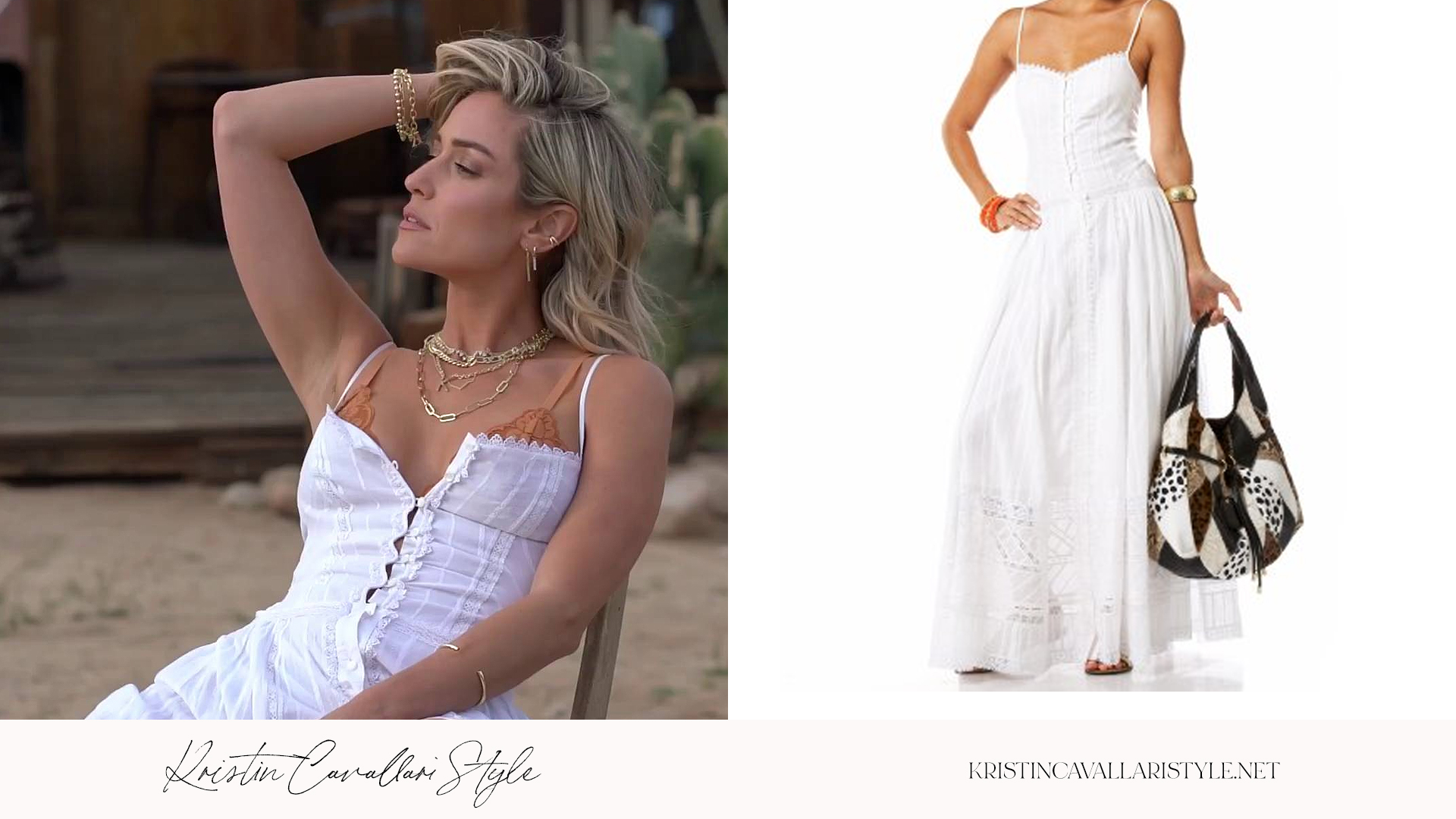 Kristin Cavallari Style - Bebe Romantic Whisper Dress on Kristin Cavallari