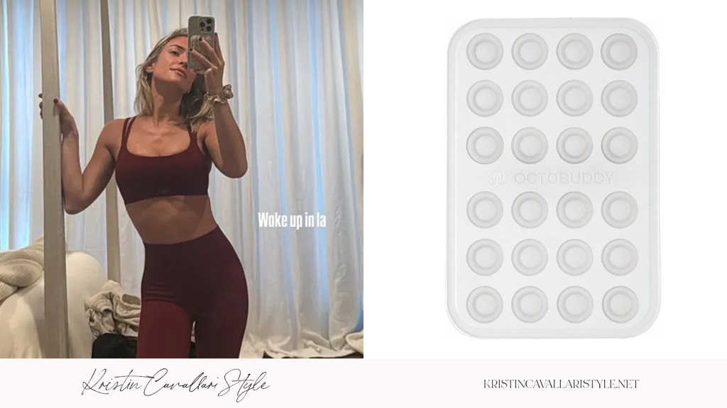 Kristin Cavallari Style - Octobuddy Silicone Suction Phone Case Adhesive Mount on Kristin Cavallari