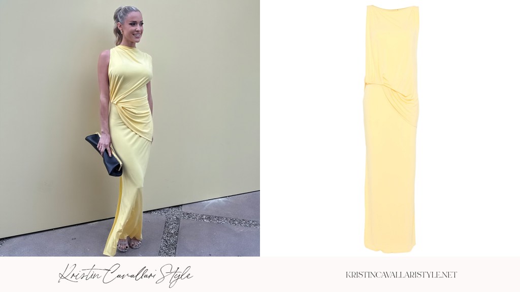 Kristin Cavallari Style - Jacquemus La Robe Peplo Dress in Yellow on Kristin Cavallari